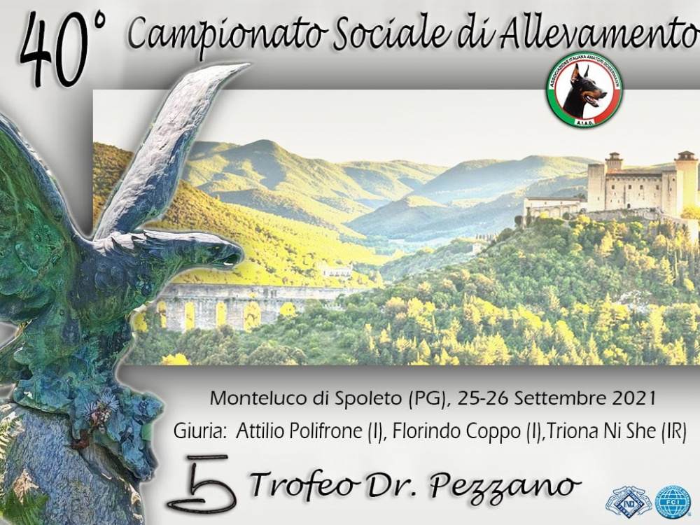 40° CAMPIONATO SOCIALE DI ALLEVAMENTO DOBERMANN – V TROFEO DR. PEZZANO