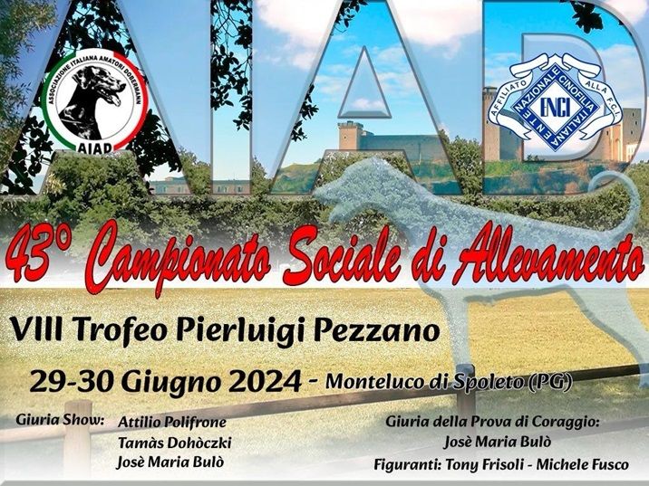 43° Campionato Sociale di Allevamento Dobermann 28-30 Giugno 2024 stand eurodog