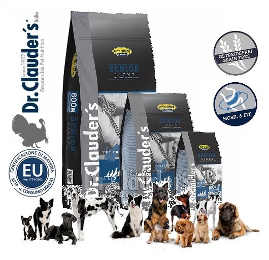 Dr.Clauder's Best Choice Senior Light Tacchino per cani anziani o obbesi