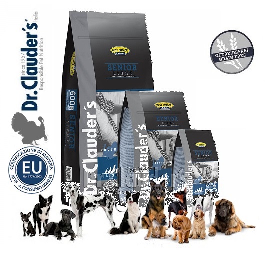 Dr.Clauder's Best Choice Senior Light Tacchino per cani anziani o obbesi