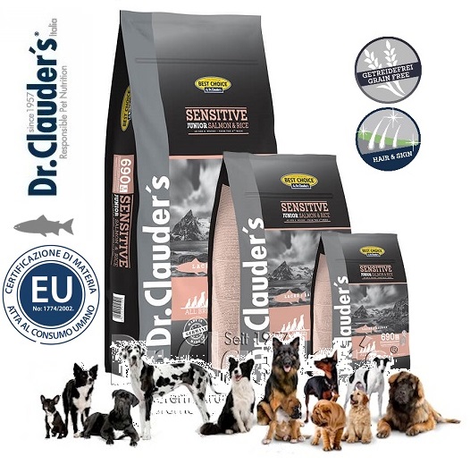 Dr.Clauder's Best Choice Junior Salmone & Riso é l'ideale per cani giovani e in crescita