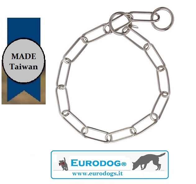 Collare, maglie lunghe salvapelo- Acciaio inossidabile, 3.0 mm- eurodog