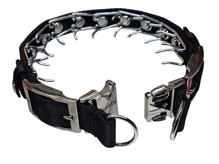 Collare in nylon con le Punte Nascoste taglia regolabile - 3,2 mm, 45-65 cm