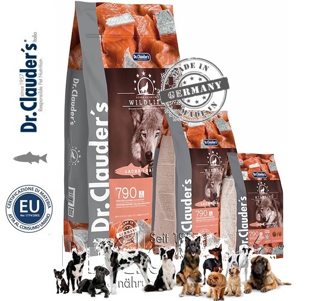 Wildlife Salmone Alimentazione Naturale per Cani, contenuti in 850g di carne fresca ad uso umano