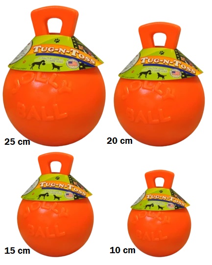 Jolly Tug-n-Toss 10 cm Orange (Vanilla Smell) palla con maniglia