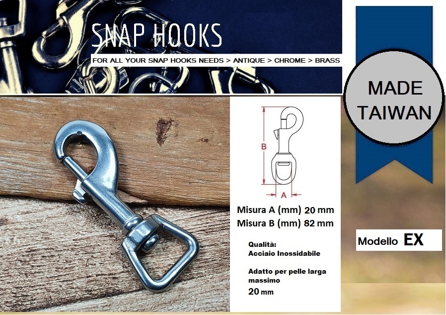 Moschettone Acciaio Inox 30 Moschettoni Acciaio Inox 304 - 5x50mm Per Chiavi, Zaini E Attrezzatura Outdoor Moschettoni Campeggio Zaino