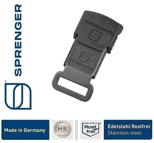 Sprenger Chiusura di sicurezza ClicLock - Acciaio inox Nero Matt-eurodog