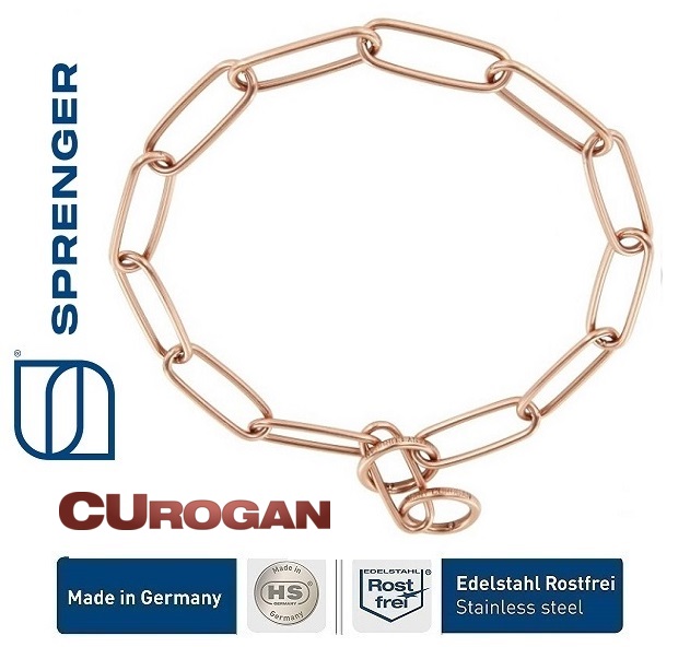 Sprenger Collare, maglie lunghe - curogan, 3.0 mm-salvapelo-eurodog-hs