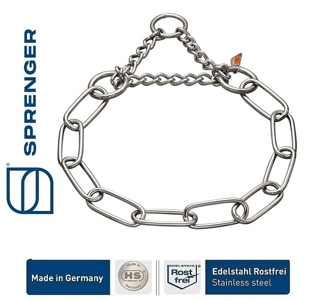 Sprenger Collare Martingala maglia grande extra forte, acciaio inossidabile, 4.0 mm-eurodog