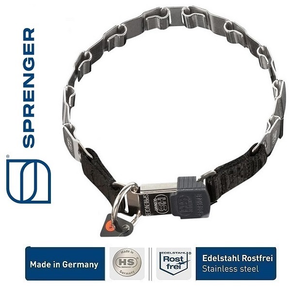 Sprenger Collare NeckTech Fun ClickLock, Acciaio inossidabile-eurodog