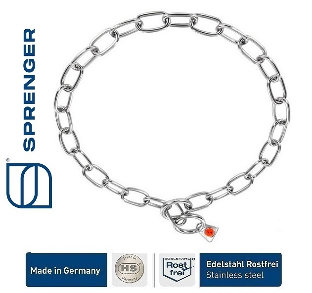 Sprenger Collare Maglia Ovale, acciaio inossidabile, 3.0 mm-eurodog