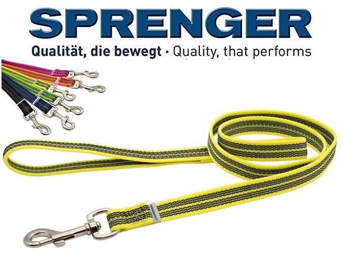 Sprenger Guinzaglio Nylon Antiscivolo gommato Riflettente per cane eurodog