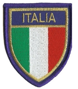 Toppa stemma Italia Cucito con Velcro