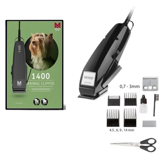 Tosatrice Moser 1400 per Cani e Gatti di piccola taglia con pelo facile